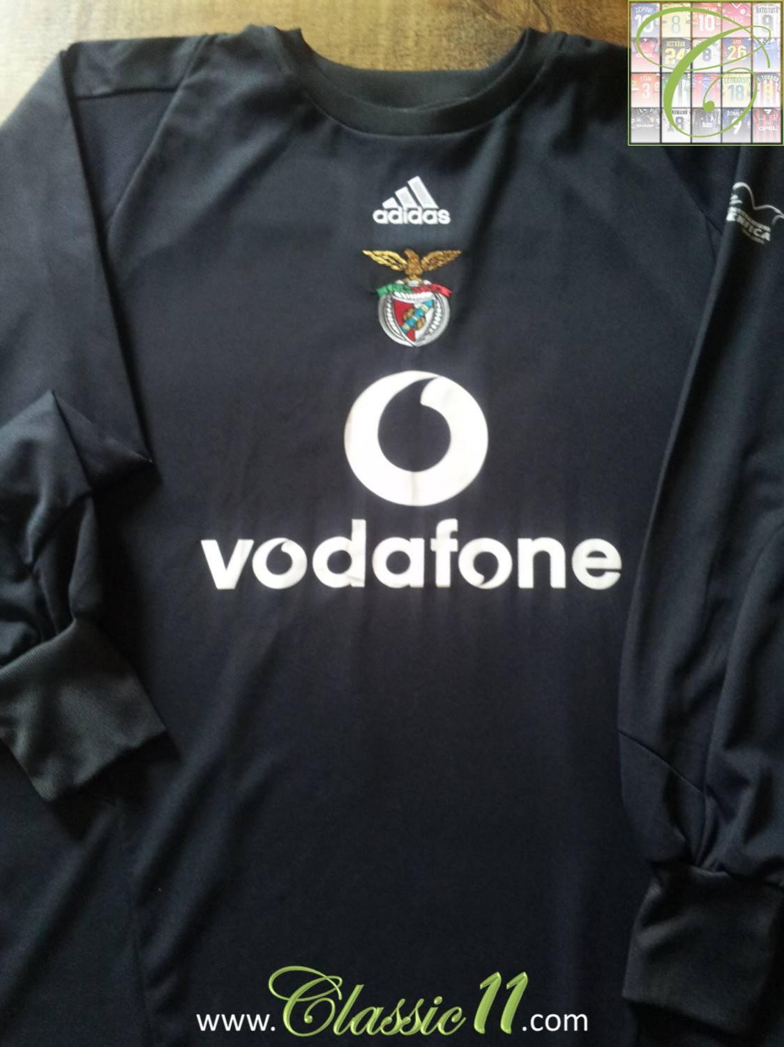 maillot sl benfica gardien 2003-2005 rétro