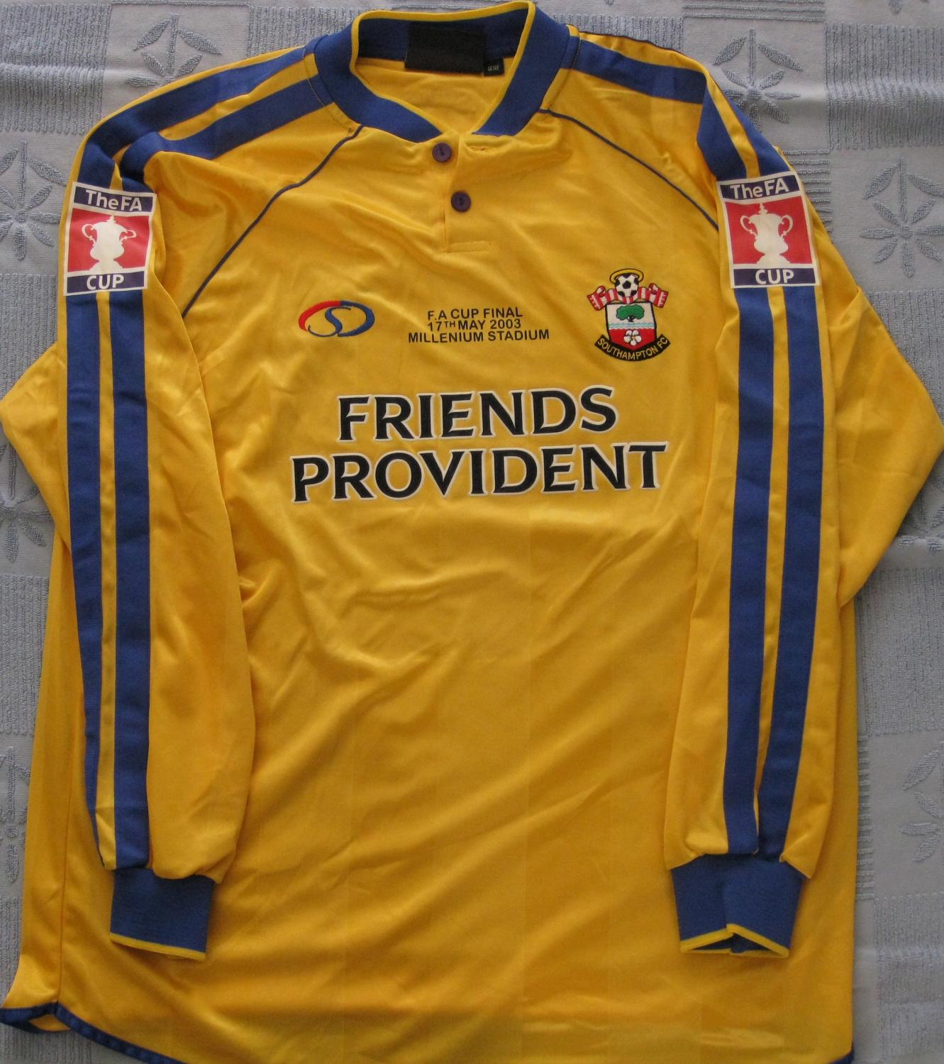 maillot southampton fc exterieur 2002-2003 rétro