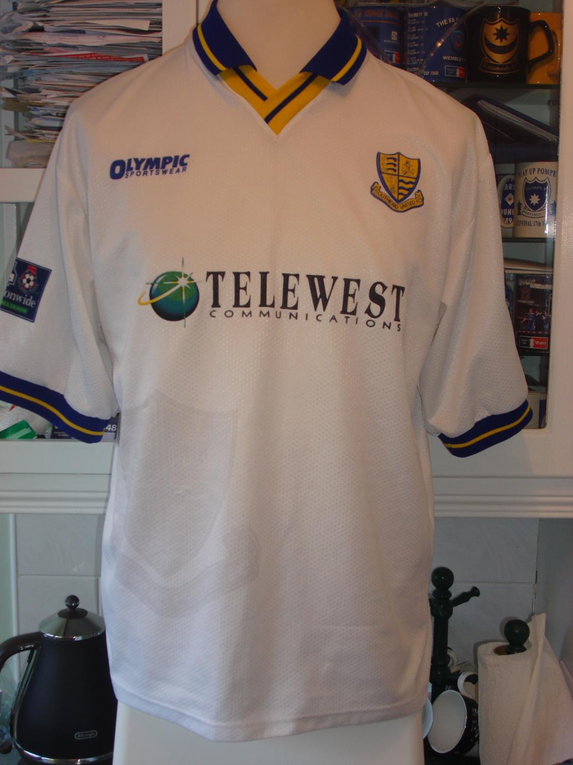 maillot southend united exterieur 1996-1998 pas cher