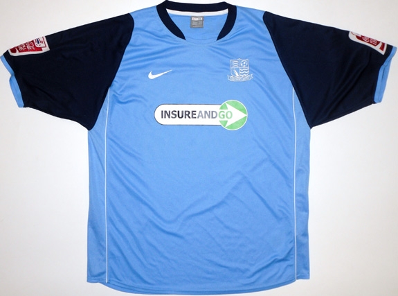 maillot southend united exterieur 2007-2008 rétro