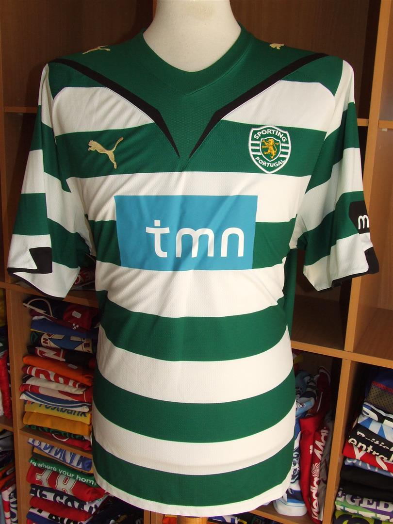 maillot sporting cp domicile 2009-2010 rétro