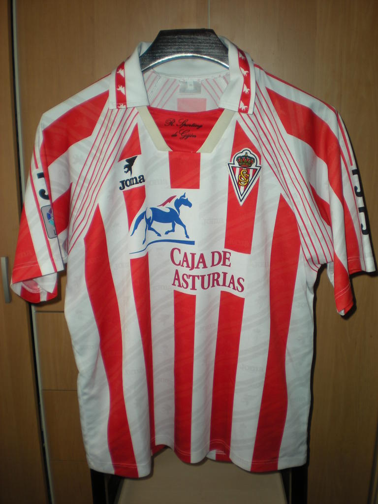 maillot sporting de gijón domicile 1995-1996 pas cher