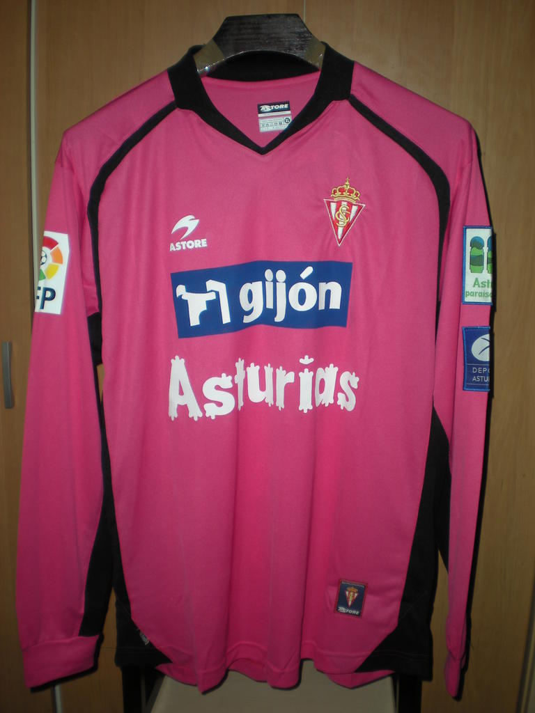 maillot sporting de gijón gardien 2008-2009 rétro