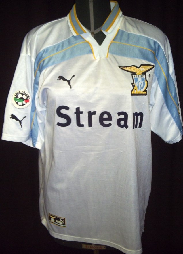 maillot ss lazio domicile 1999-2000 rétro