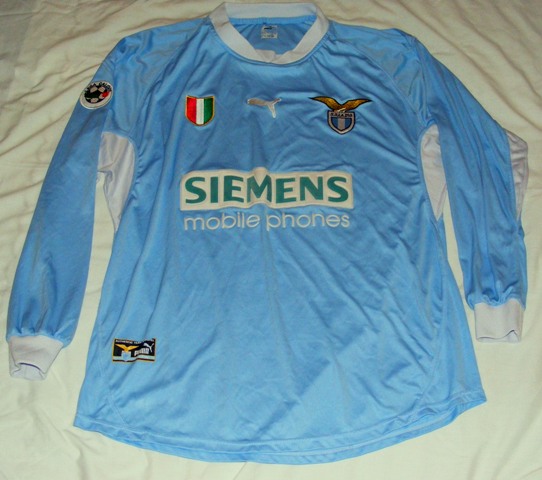 maillot ss lazio domicile 2001-2002 rétro