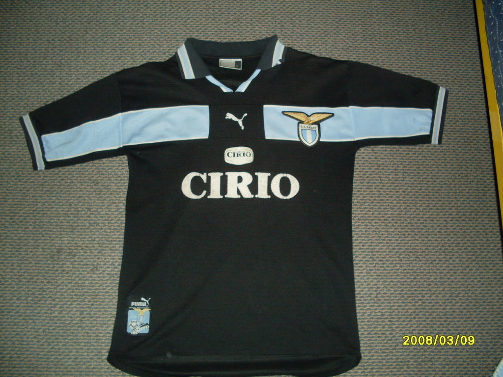 maillot ss lazio exterieur 1998-1999 rétro