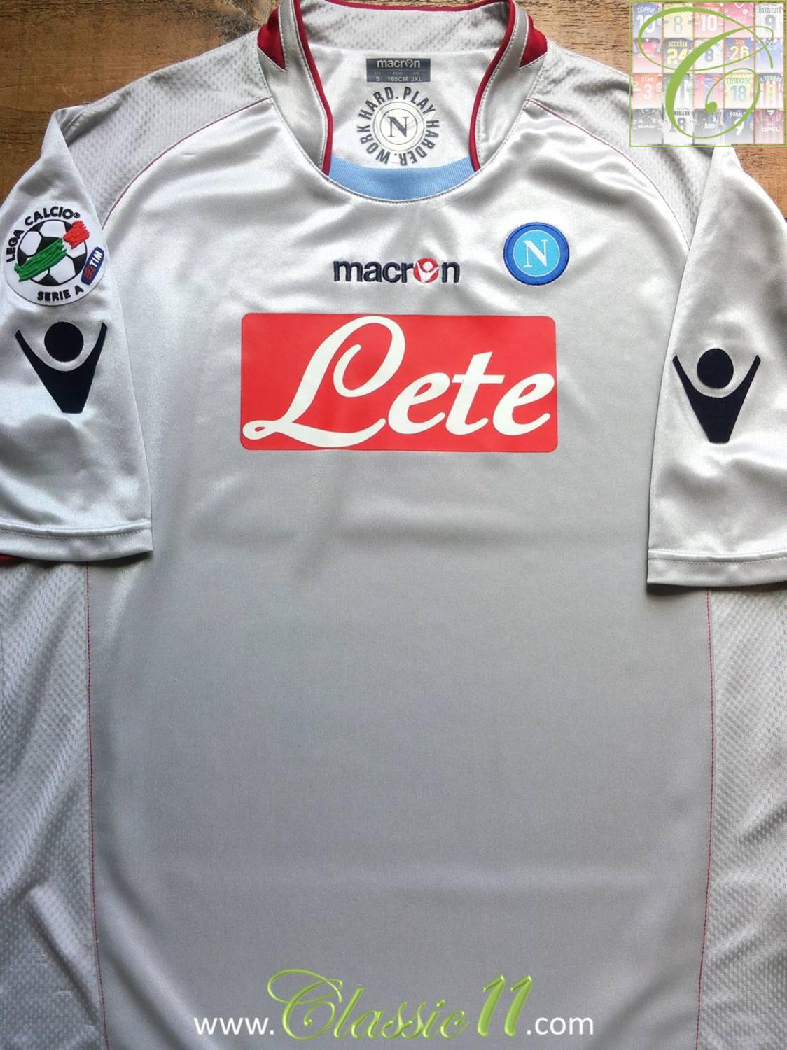 maillot ssc naples exterieur 2009-2010 rétro