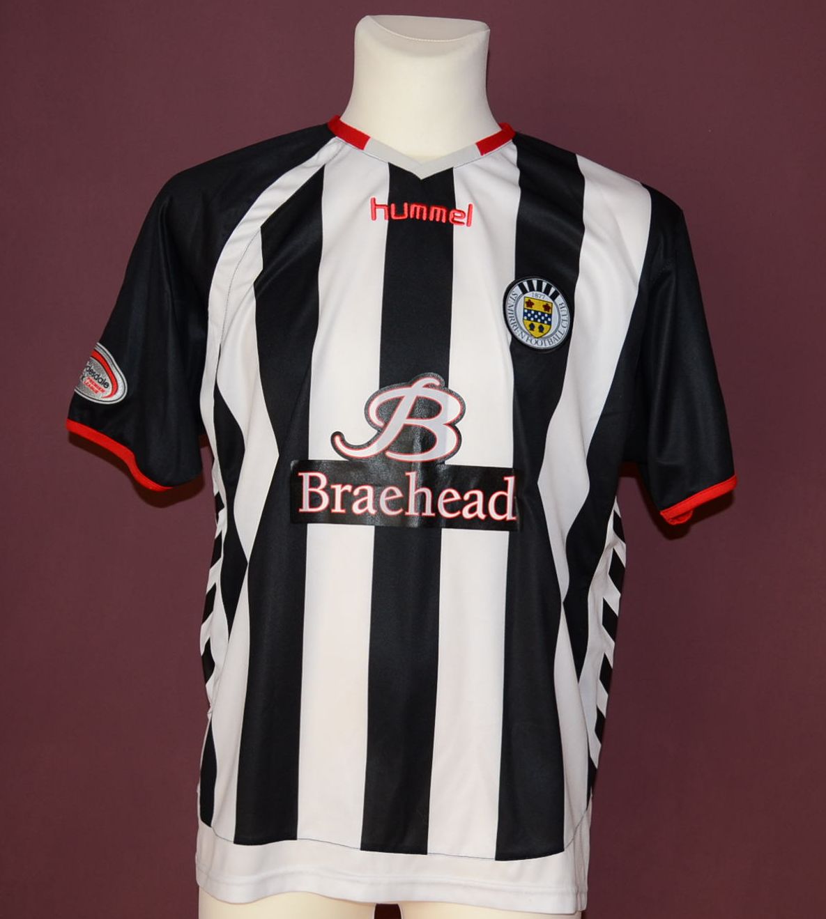 maillot st. mirren fc domicile 2008-2009 rétro