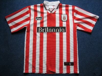 maillot stoke city fc domicile 1997-1999 rétro