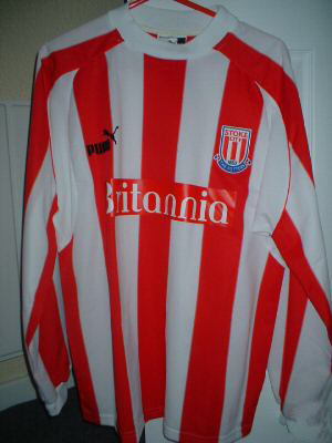 maillot stoke city fc domicile 2003-2004 rétro