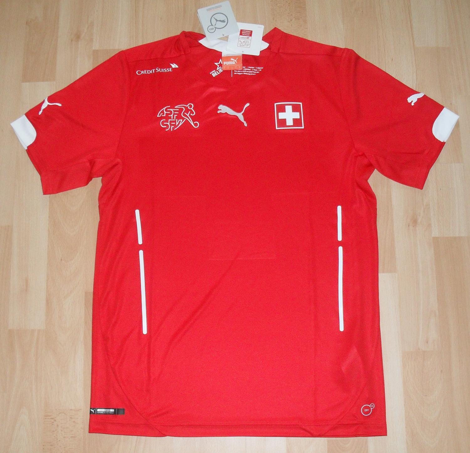 maillot suisse domicile 2014-2015 rétro