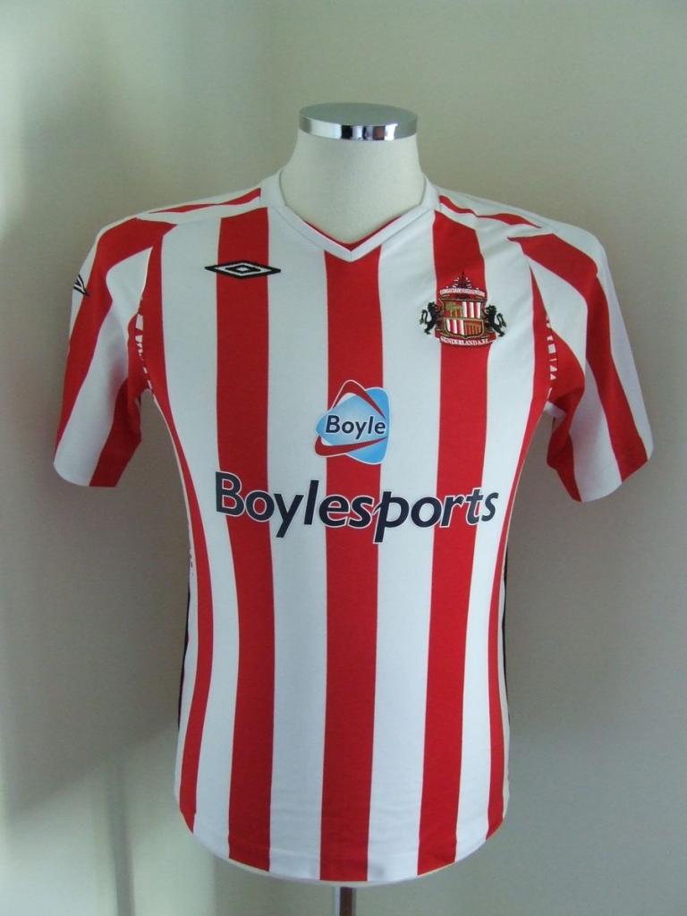 maillot sunderland afc domicile 2007-2008 rétro