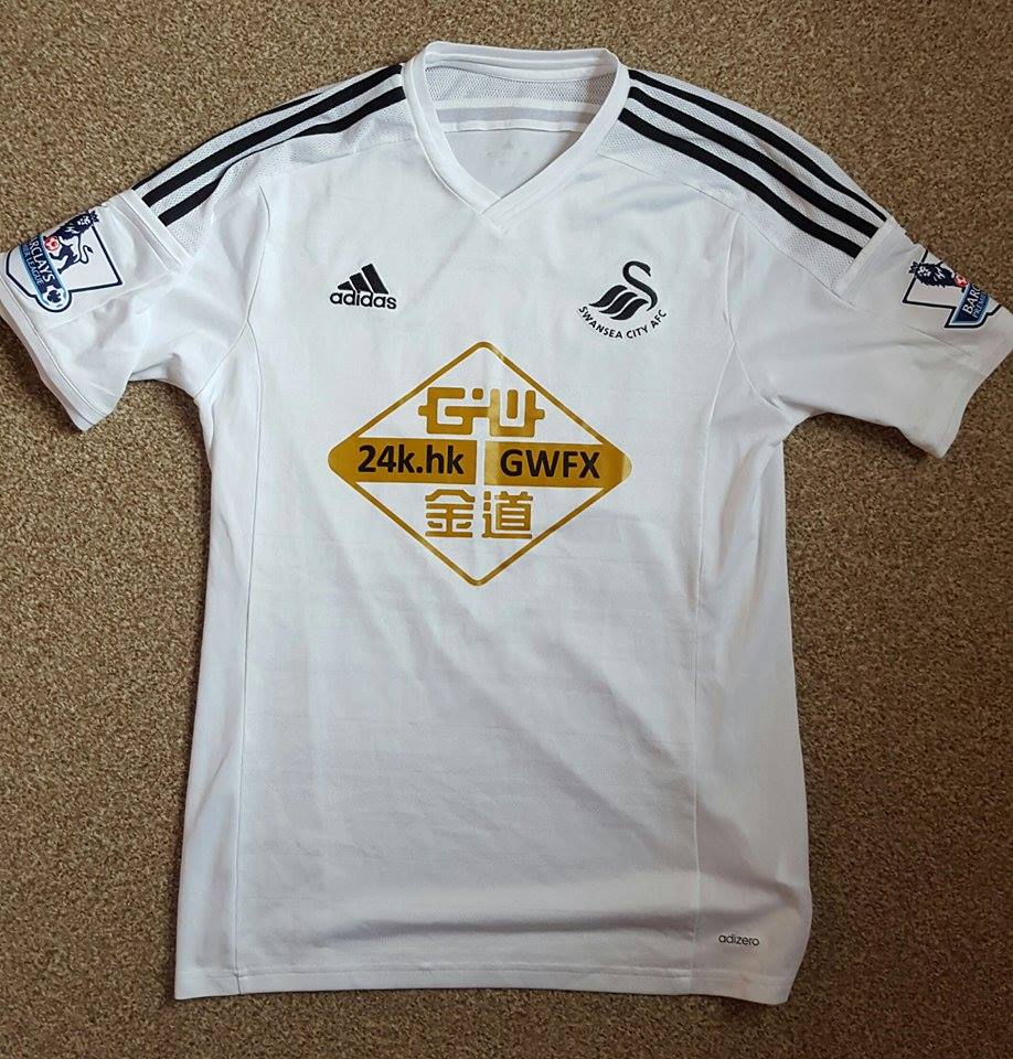 maillot swansea afc domicile 2014-2015 rétro