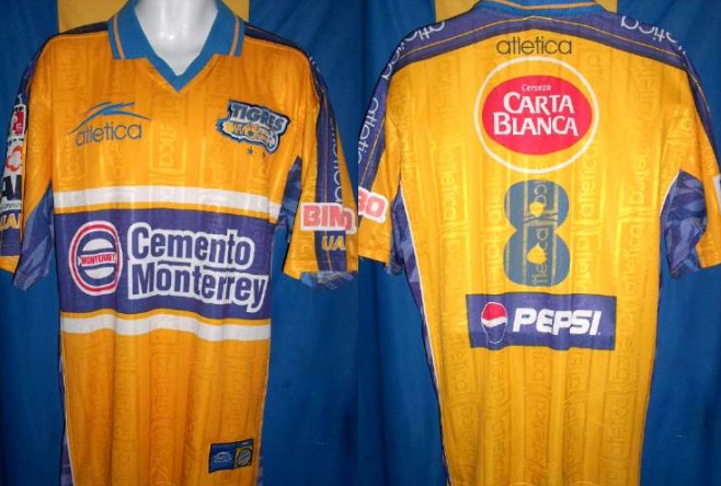 maillot tigres uanl domicile 1996 rétro