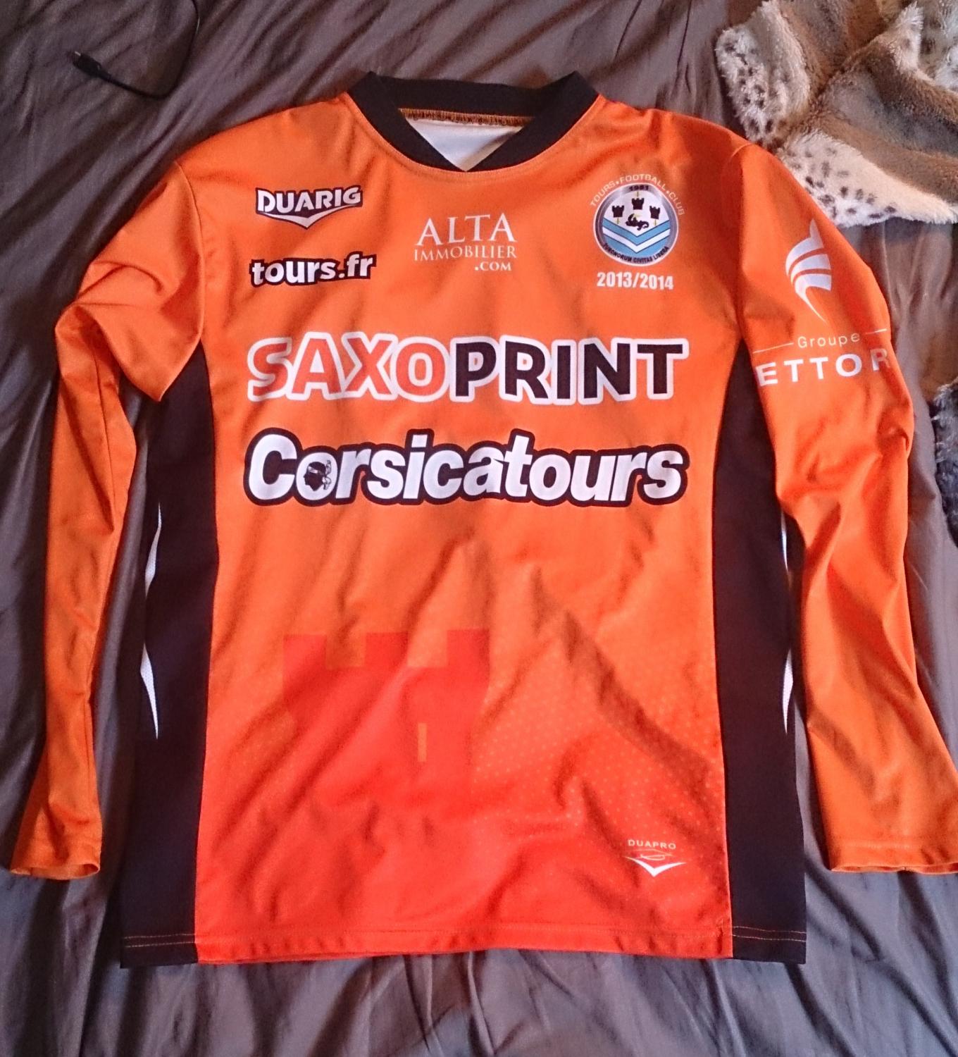 maillot tours fc gardien 2013-2014 rétro