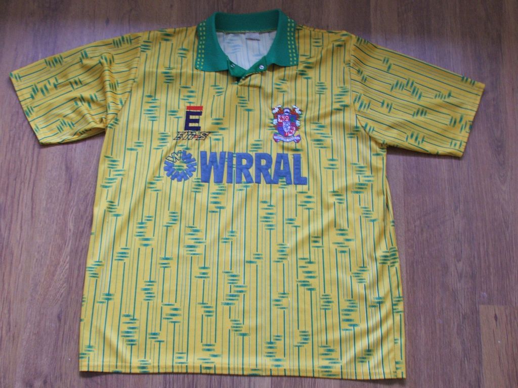 maillot tranmere rovers fc exterieur 1991-1993 rétro