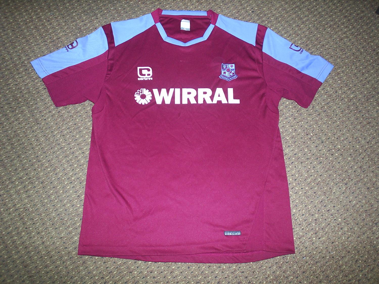 maillot tranmere rovers fc exterieur 2010-2012 rétro