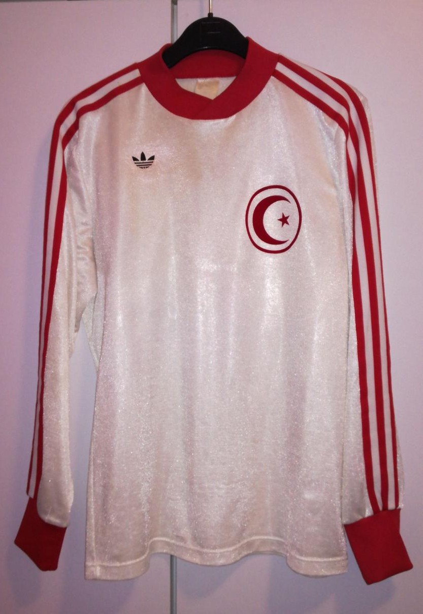 maillot tunisie domicile 1977-1978 rétro