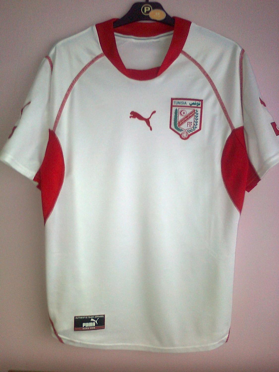 maillot tunisie domicile 2002-2003 rétro