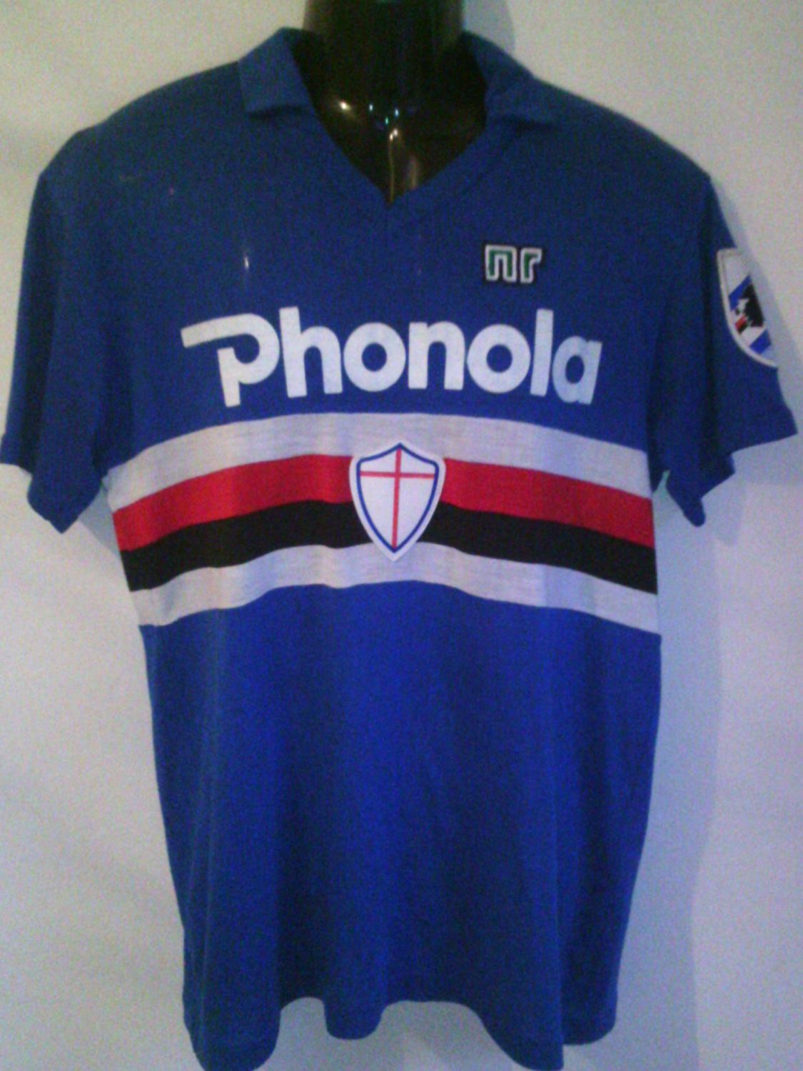 maillot uc sampdoria domicile 1983-1984 rétro