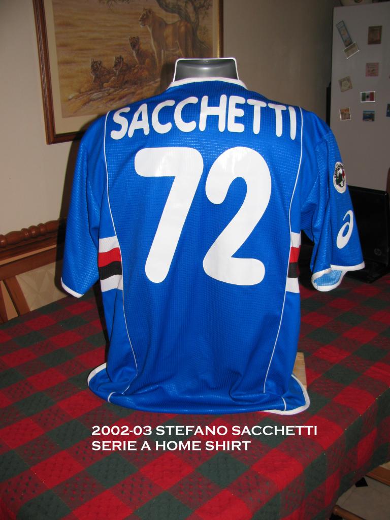 maillot uc sampdoria domicile 2002-2003 rétro