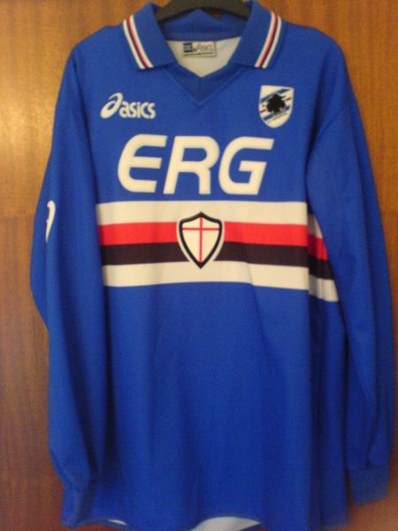 maillot uc sampdoria domicile 2004-2005 rétro