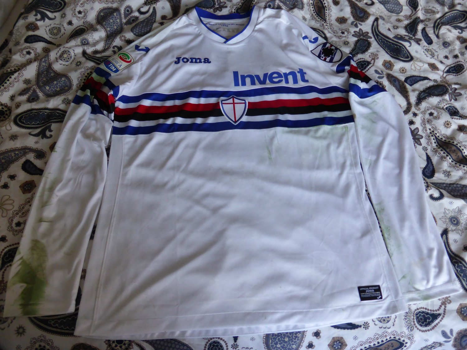 maillot uc sampdoria exterieur 2017-2018 rétro