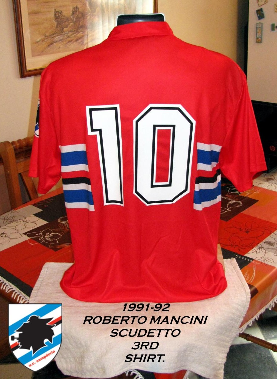 maillot uc sampdoria particulier 1991-1992 pas cher