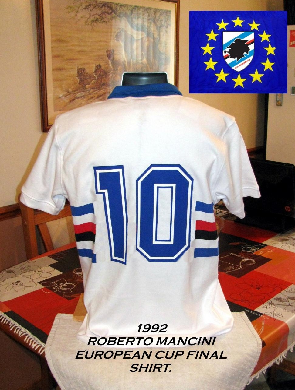 maillot uc sampdoria particulier 1991-1992 rétro