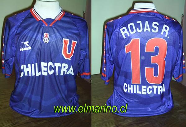 maillot universidad de chile domicile 1996 rétro