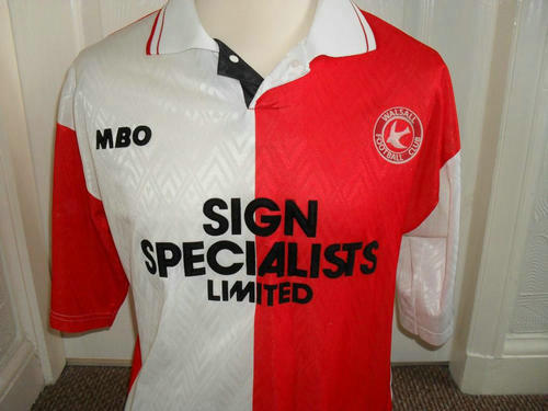 maillot walsall domicile 1993-1994 rétro