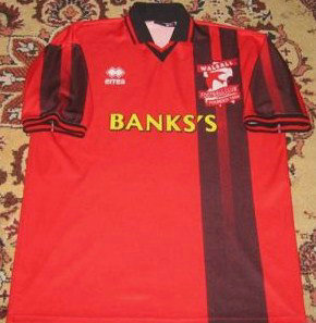 maillot walsall domicile 1998-1999 pas cher