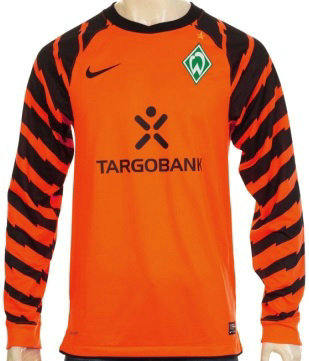 maillot werder brême gardien 2010-2011 rétro