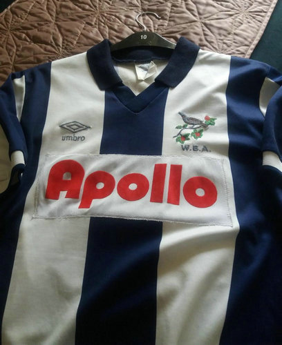 maillot west brom domicile 1986-1987 rétro