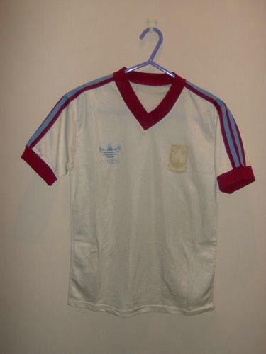 maillot west ham united exterieur 1980-1981 rétro