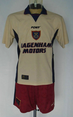 maillot west ham united exterieur 1996-1997 rétro