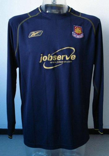 maillot west ham united exterieur 2003-2004 rétro