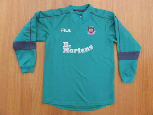 maillot west ham united gardien 2001-2003 rétro