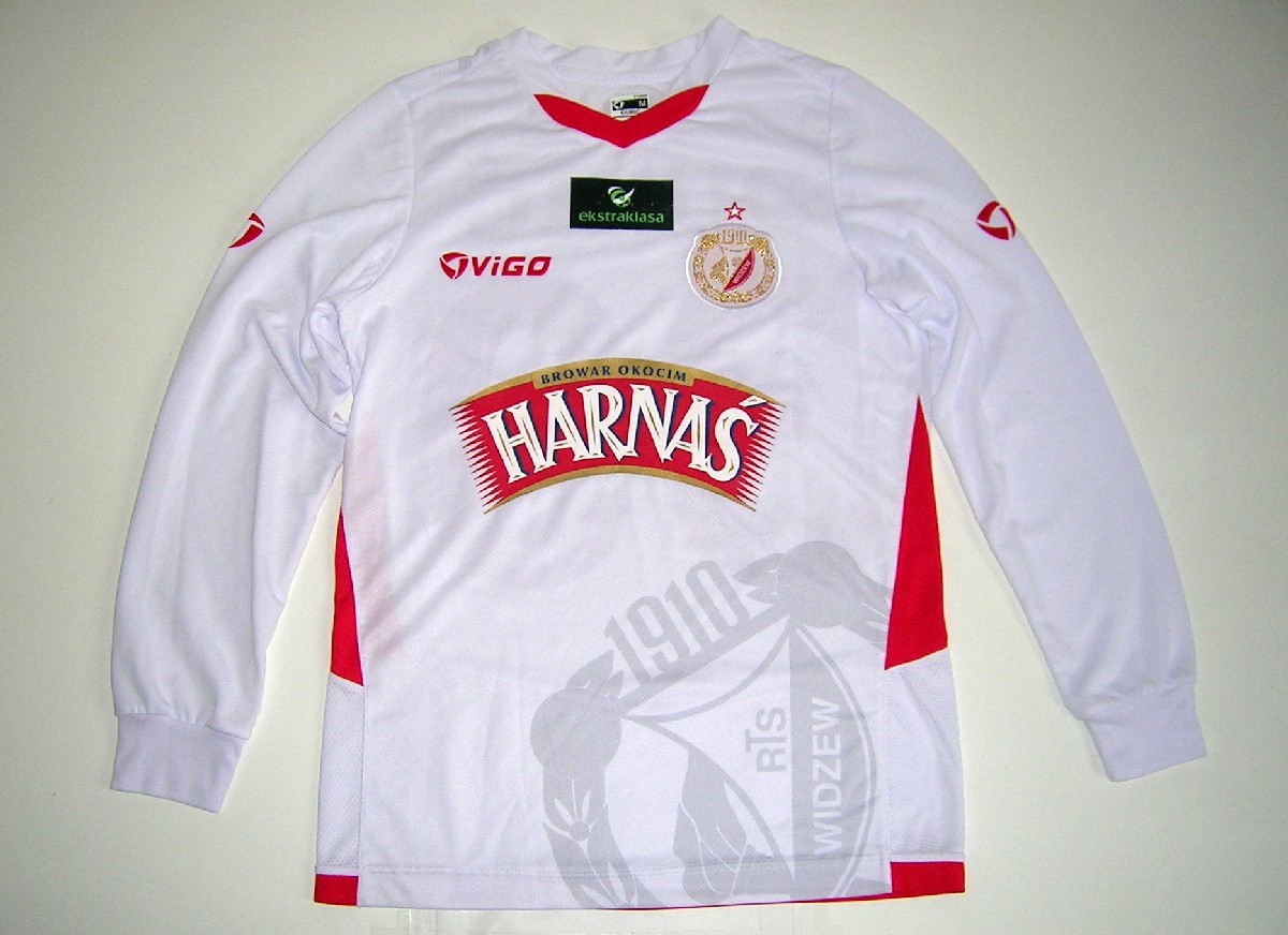 maillot widzew Łódź exterieur 2010-2011 rétro