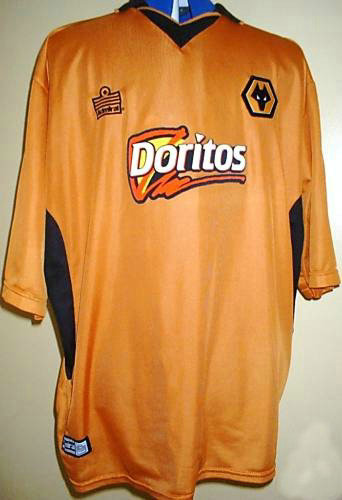 maillot wolverhampton wanderers domicile 2002-2004 rétro