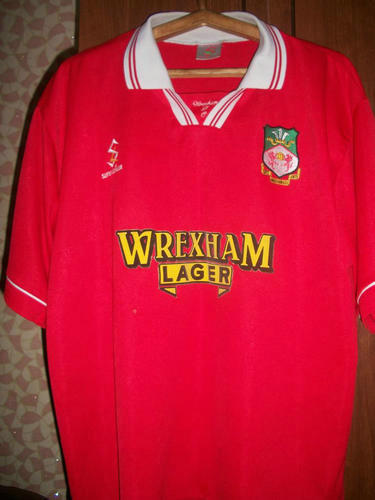 maillot wrexham fc domicile 1998-2000 rétro