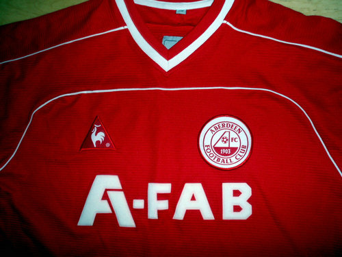 maillots aberdeen fc domicile 2002-2004 rétro