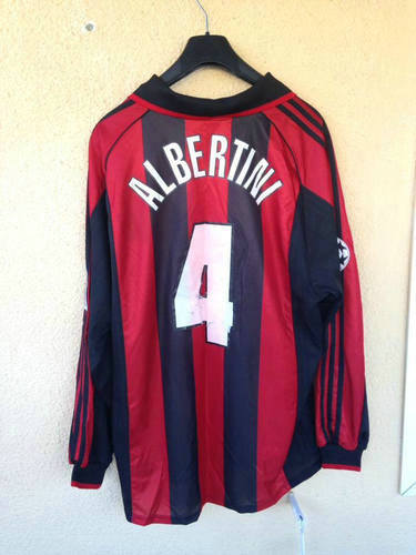 maillots ac milan domicile 1999-2000 rétro