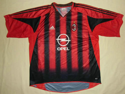 maillots ac milan domicile 2004-2005 rétro