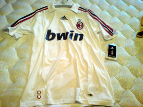 maillots ac milan exterieur 2007-2008 rétro