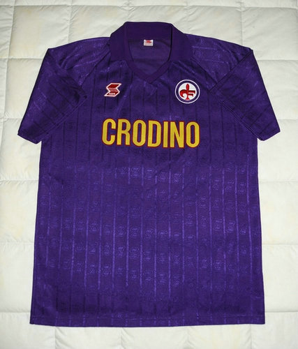 maillots acf fiorentina domicile 1987-1989 rétro