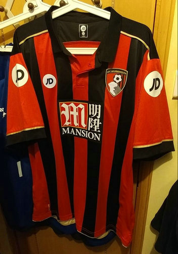 maillots afc bournemouth domicile 2016-2017 rétro