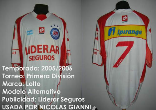 maillots argentinos juniors exterieur 2005 pas cher