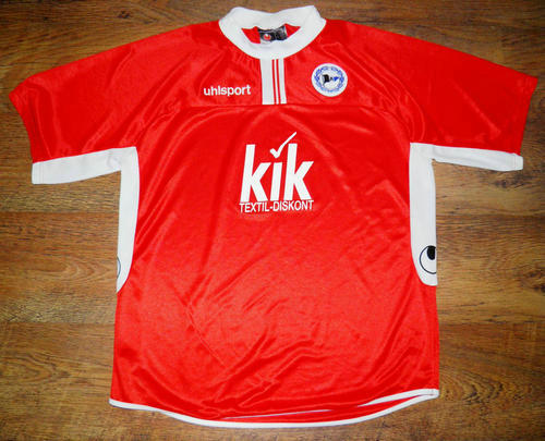 maillots arminia bielefeld réplique 2003-2004 rétro