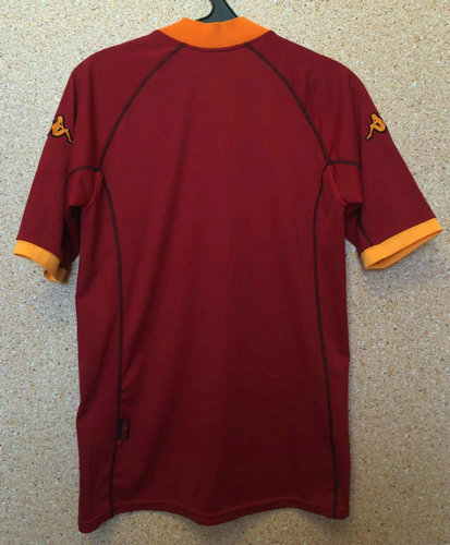 maillots as rome domicile 2001-2002 pas cher